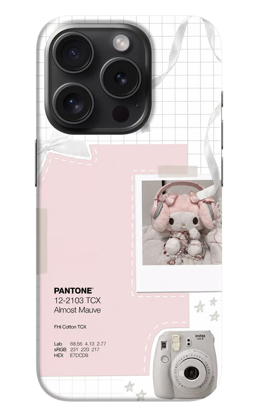 Pantone Asthetic iPhone 15 Pro Max Hard Case Back Cover by Casekaro