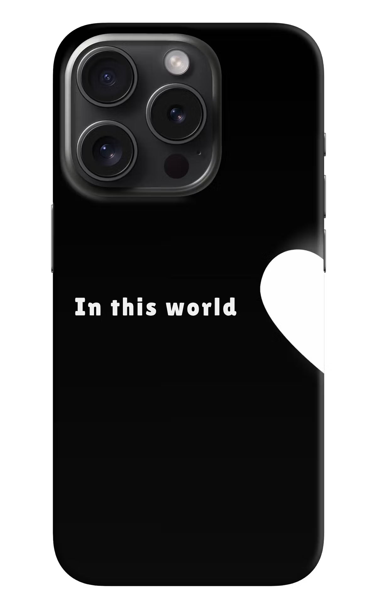 This World iPhone 15 Pro Max Hard Case Back Cover by Casekaro