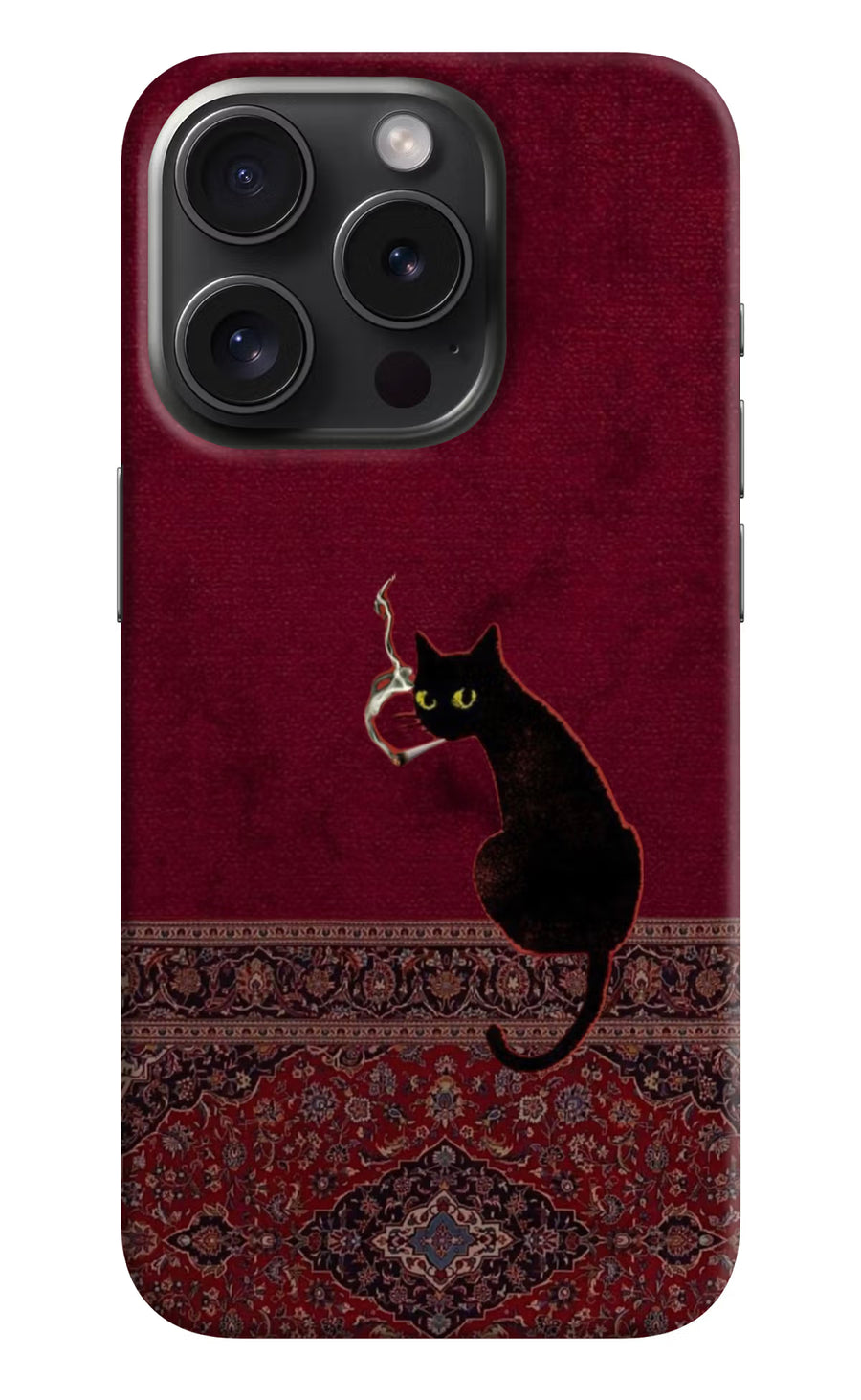 Midnight Cat iPhone 15 Pro Max Back Cover, Hard case