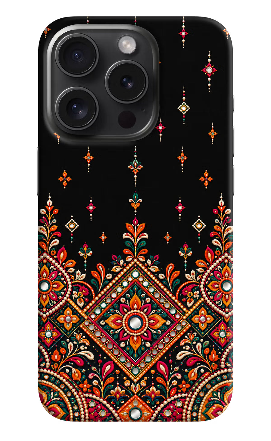 Noir Mehfil iPhone 15 Pro Max Back Cover, Hard case