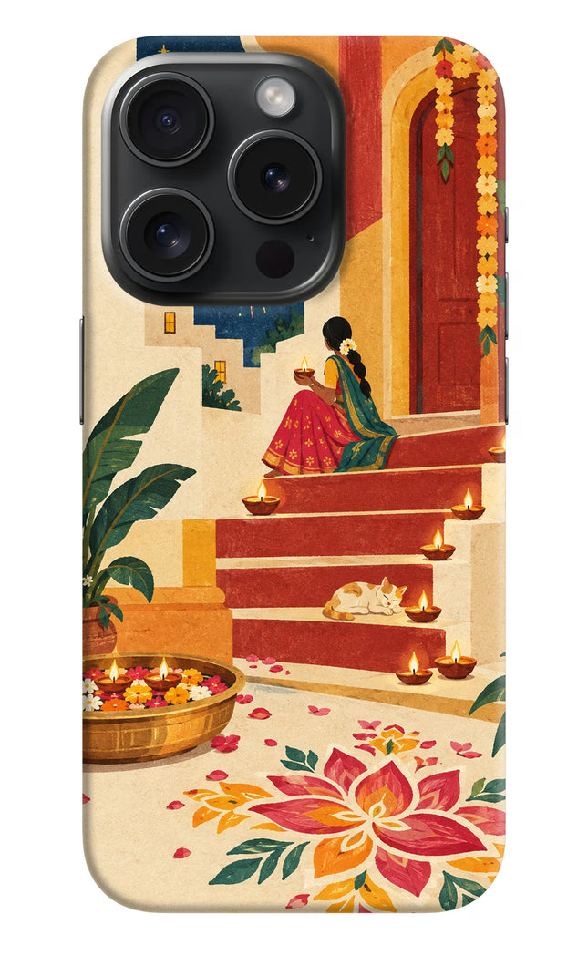 Diwali Rangoli iPhone 15 Pro Max Back Cover
