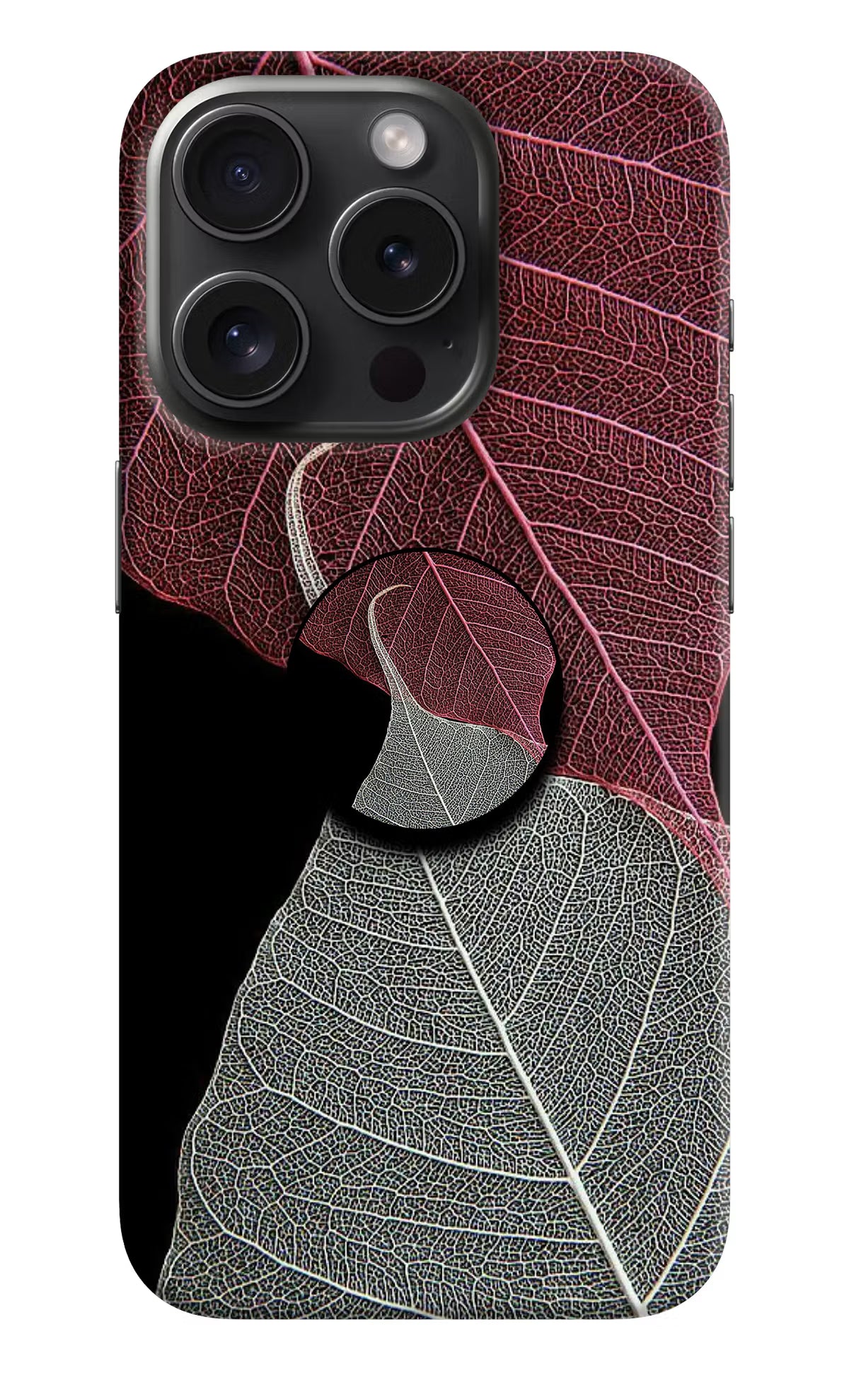 Leaf Pattern iPhone 15 Pro Max Pop Case by Casekaro