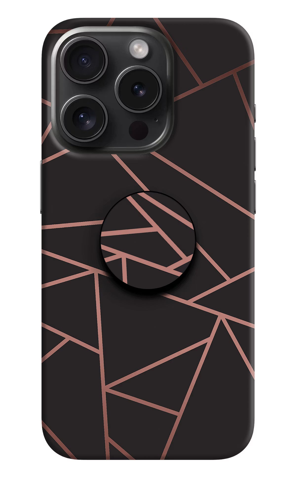 Geometric Pattern iPhone 15 Pro Max Pop Case by Casekaro