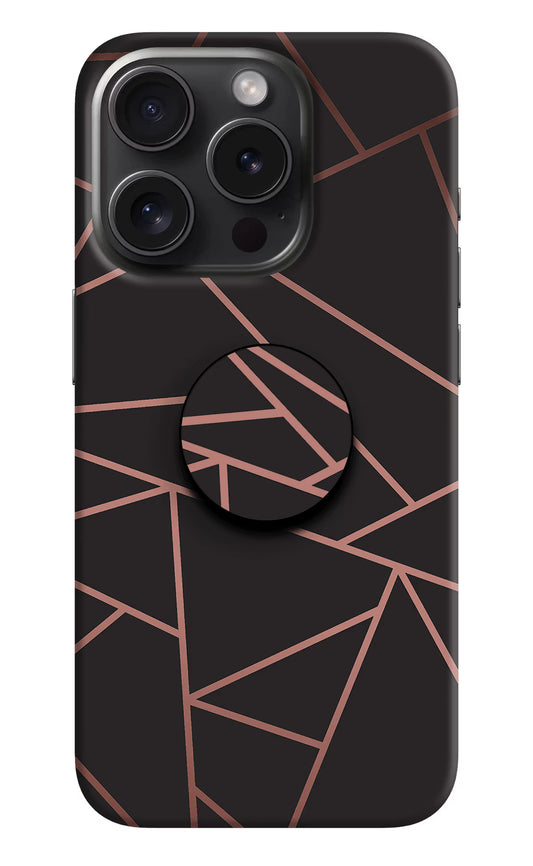 Geometric Pattern iPhone 15 Pro Max Pop Case by Casekaro