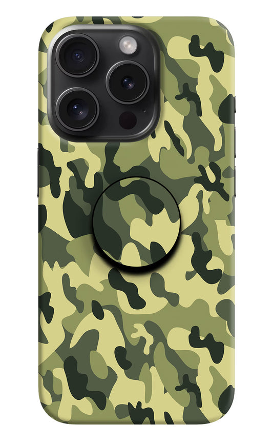 Camouflage iPhone 15 Pro Max Pop Case by Casekaro
