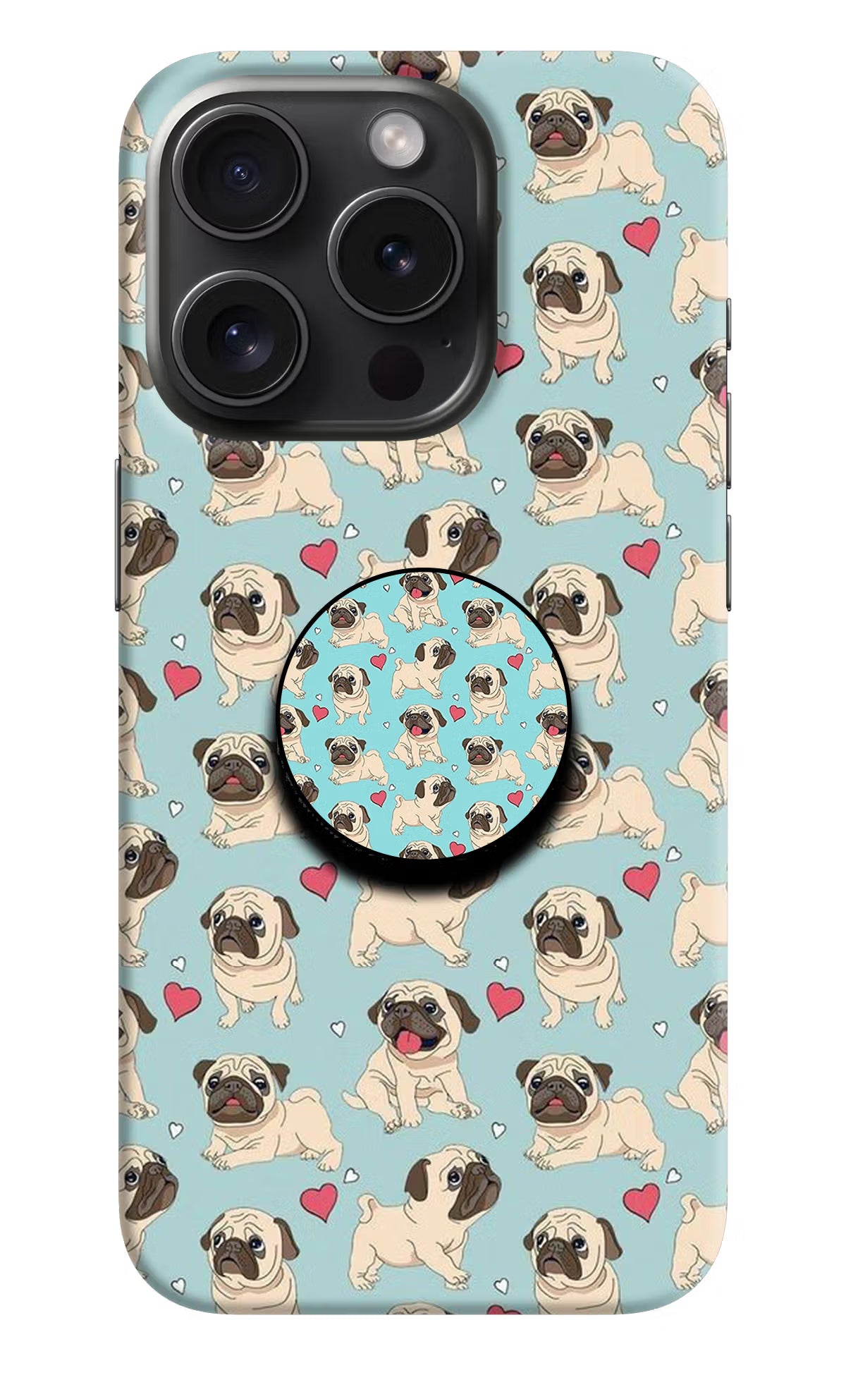 Pug Dog iPhone 15 Pro Max Pop Case by Casekaro
