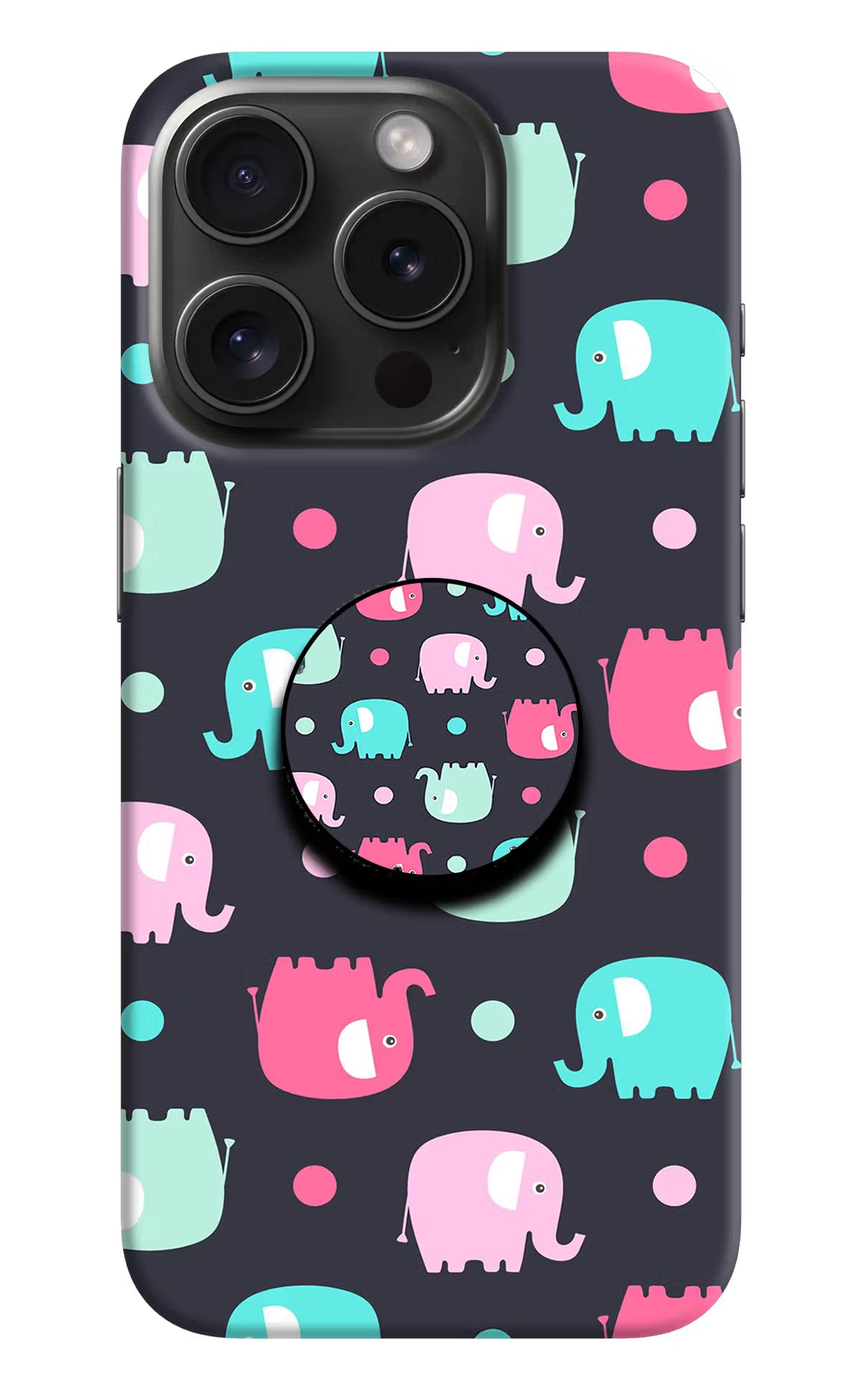 Baby Elephants iPhone 15 Pro Max Pop Case by Casekaro