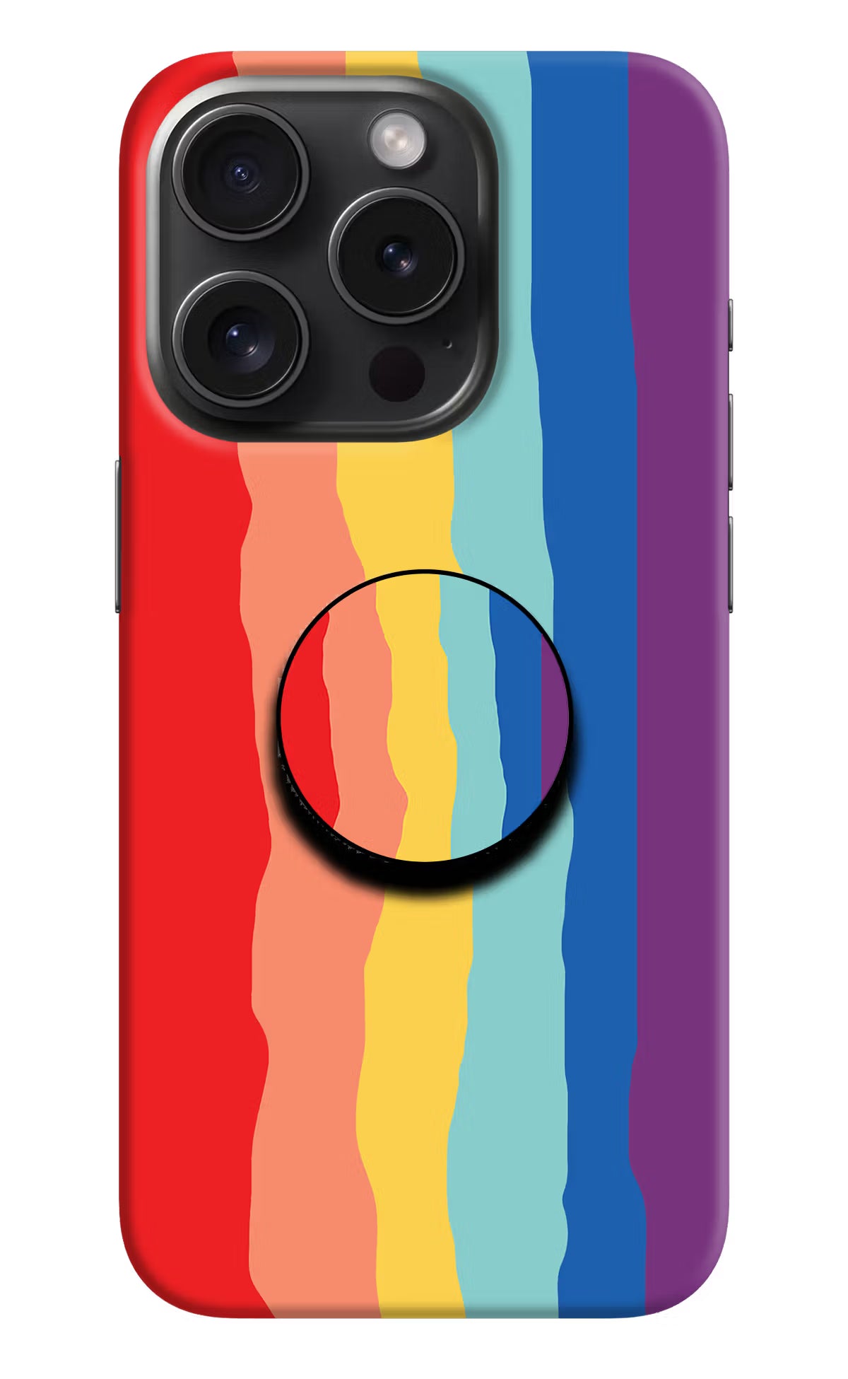 Rainbow iPhone 15 Pro Max Pop Case by Casekaro