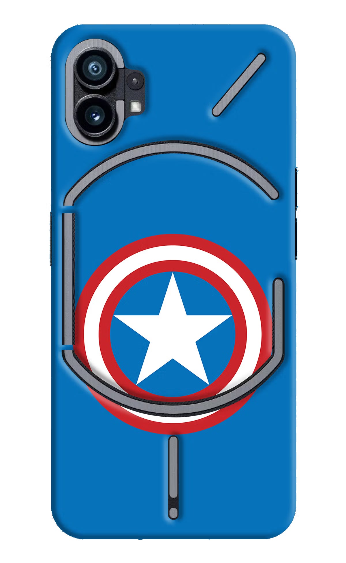 Captain America Logo Nothing Phone 1 Hard Case Back Cover by Casekaro