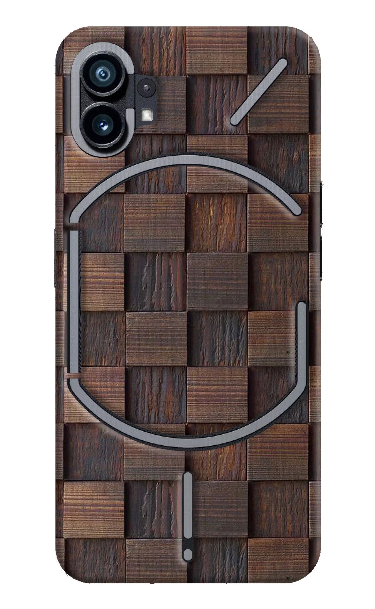 Wooden Cube Design Nothing Phone 1 Hard Case Back Cover by Casekaro