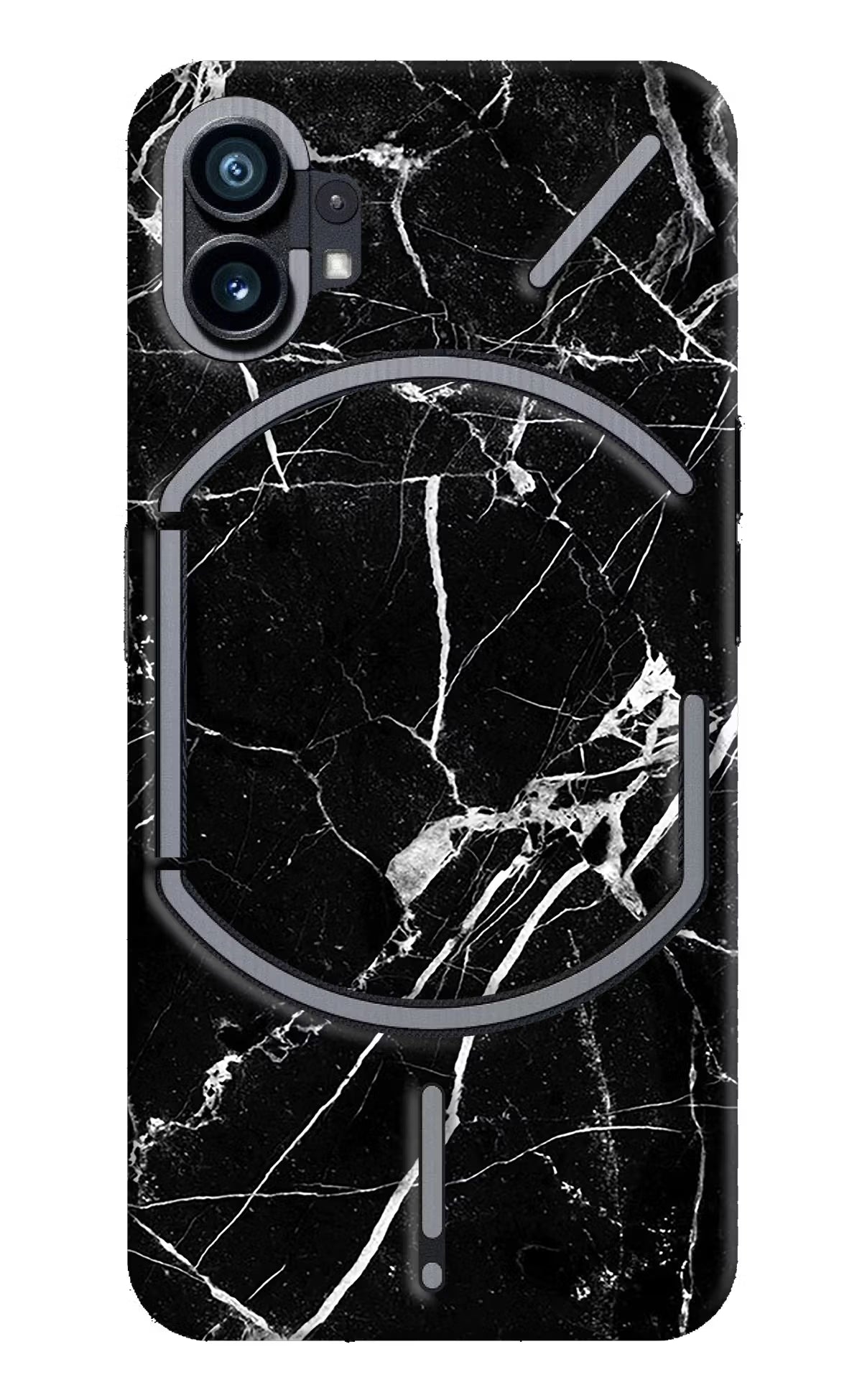 Black Marble Pattern Nothing Phone 1 Hard Case Back Cover by Casekaro