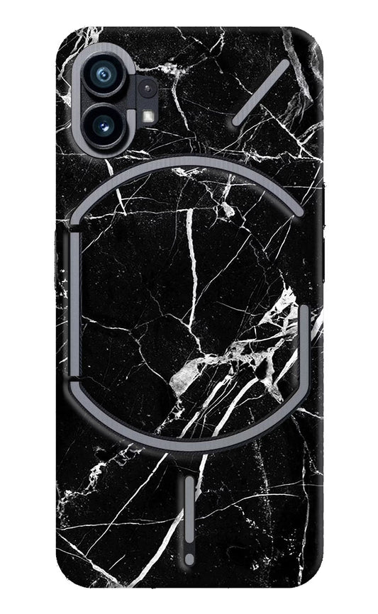 Black Marble Pattern Nothing Phone 1 Hard Case Back Cover by Casekaro
