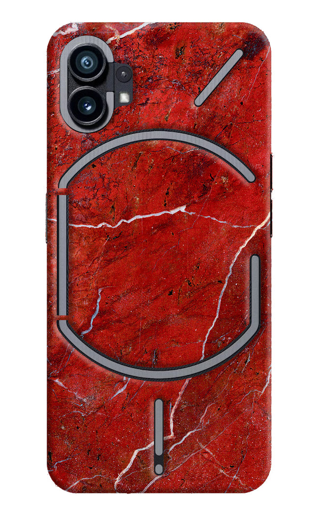 Red Marble Design Nothing Phone 1 Hard Case Back Cover by Casekaro