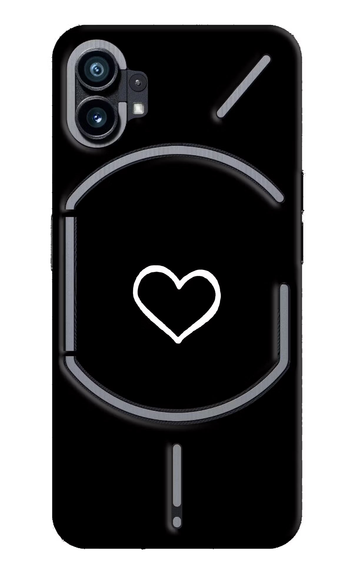 Heart Nothing Phone 1 Hard Case Back Cover by Casekaro