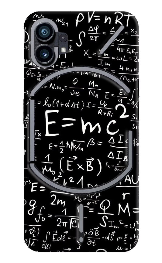 Physics Formula Nothing Phone 1 Hard Case Back Cover by Casekaro