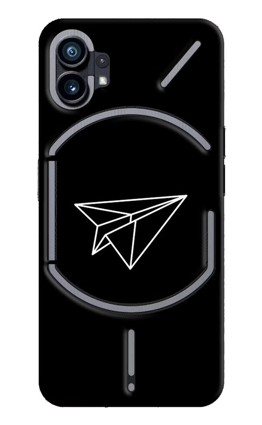 Paper Plane White Nothing Phone 1 Hard Case Back Cover by Casekaro