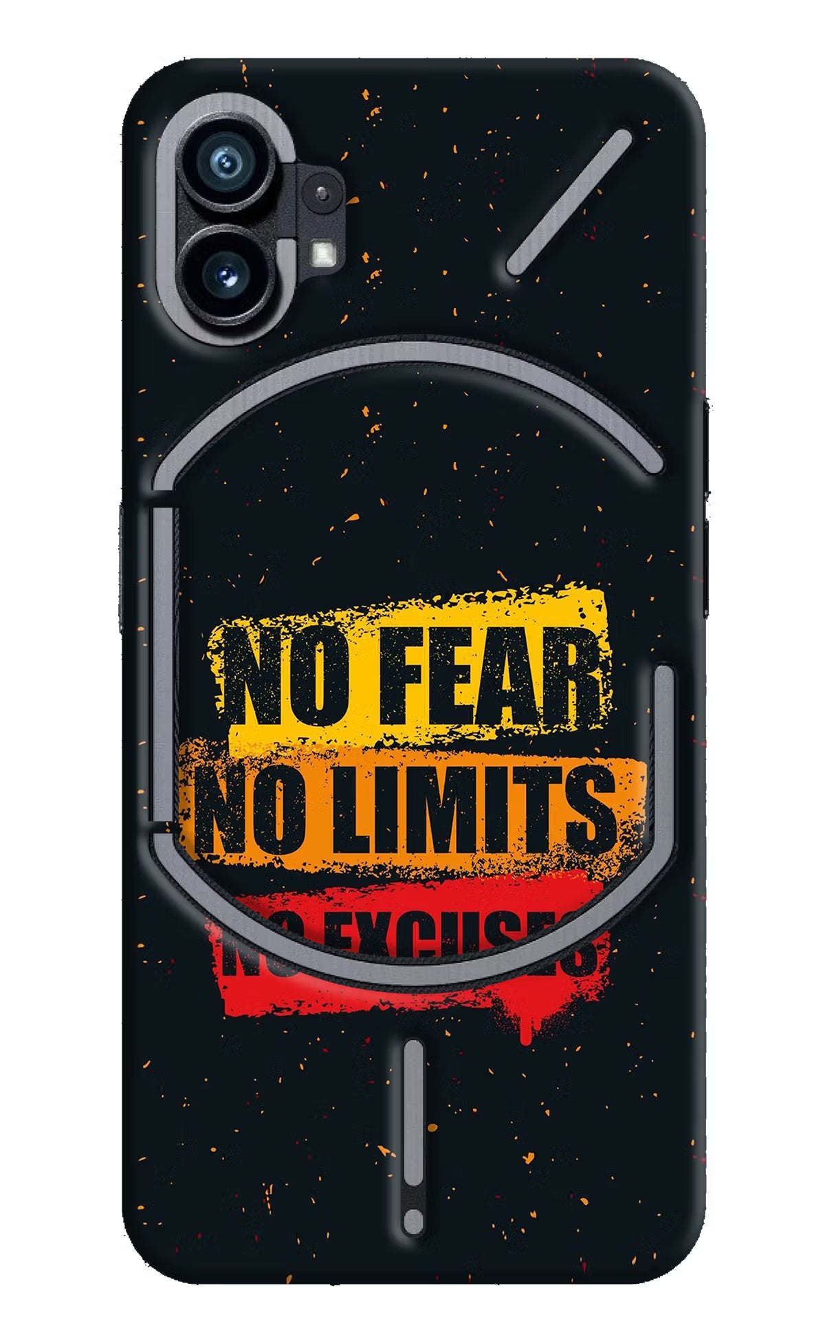 No Fear No Limits No Excuse Nothing Phone 1 Hard Case Back Cover by Casekaro