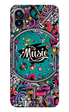 Music Graffiti Nothing Phone 1 Hard Case Back Cover by Casekaro