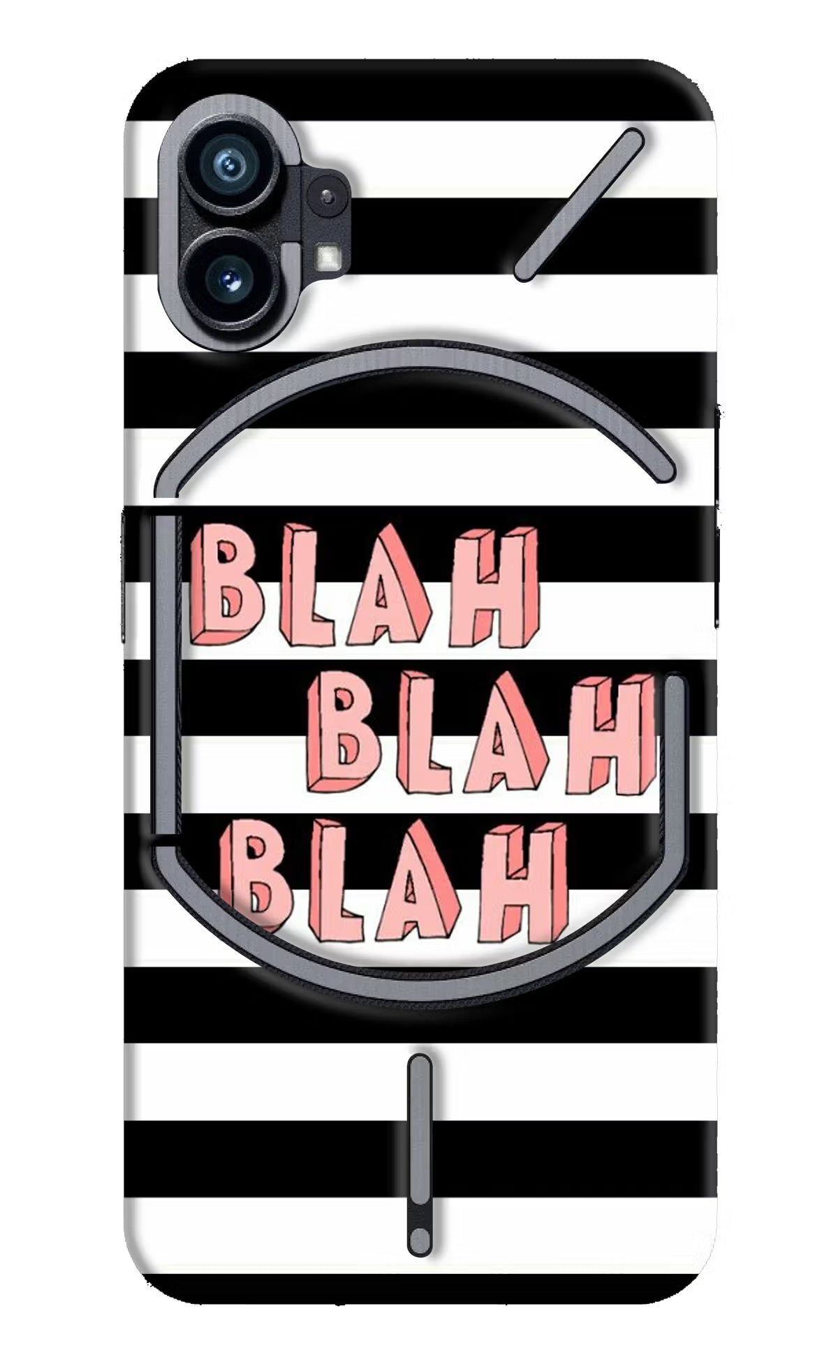 Blah Blah Blah Nothing Phone 1 Hard Case Back Cover by Casekaro
