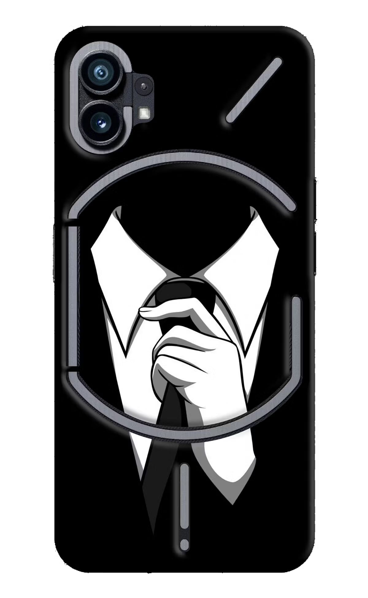 Black Tie Nothing Phone 1 Hard Case Back Cover by Casekaro