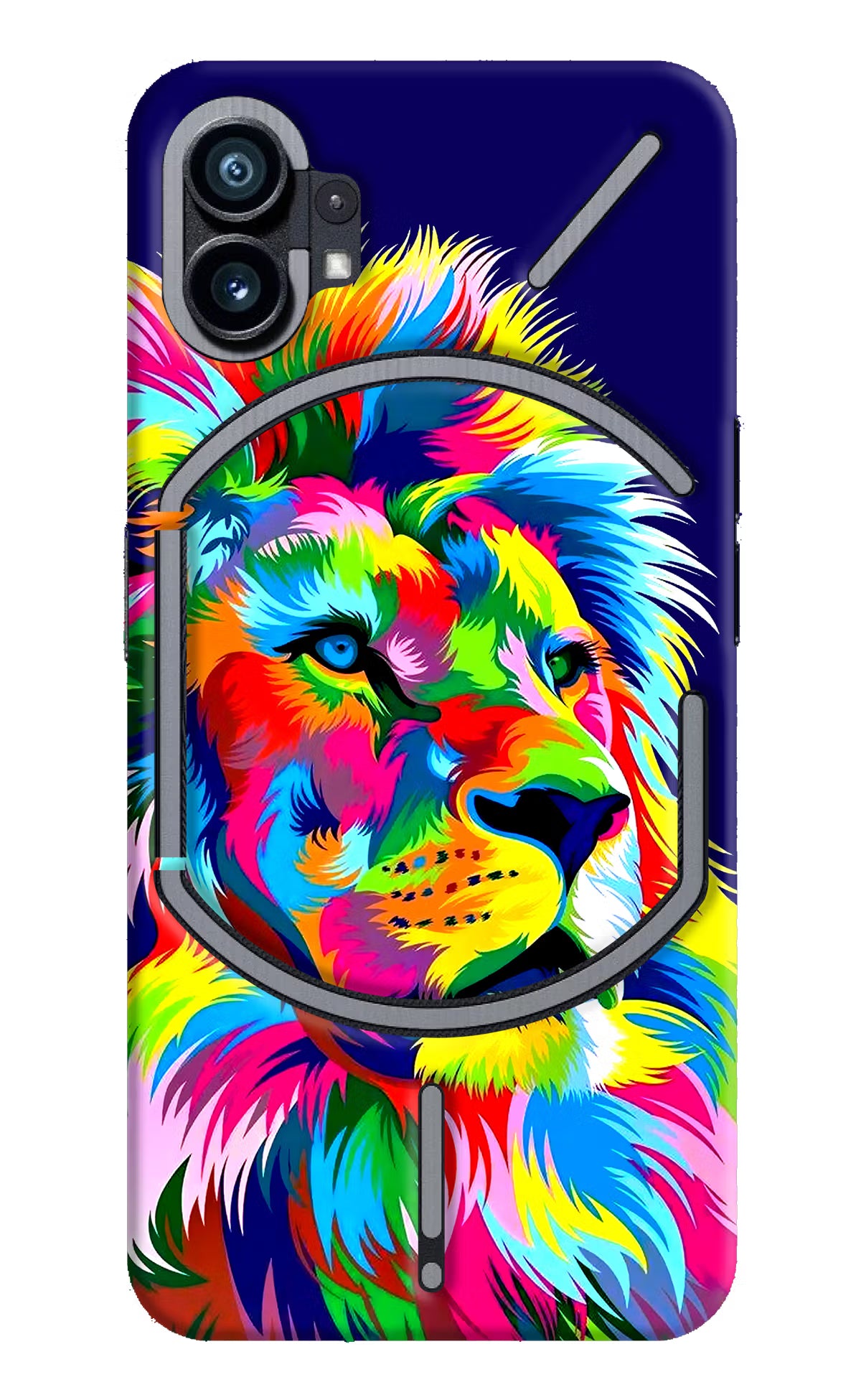 Vector Art Lion Nothing Phone 1 Hard Case Back Cover by Casekaro