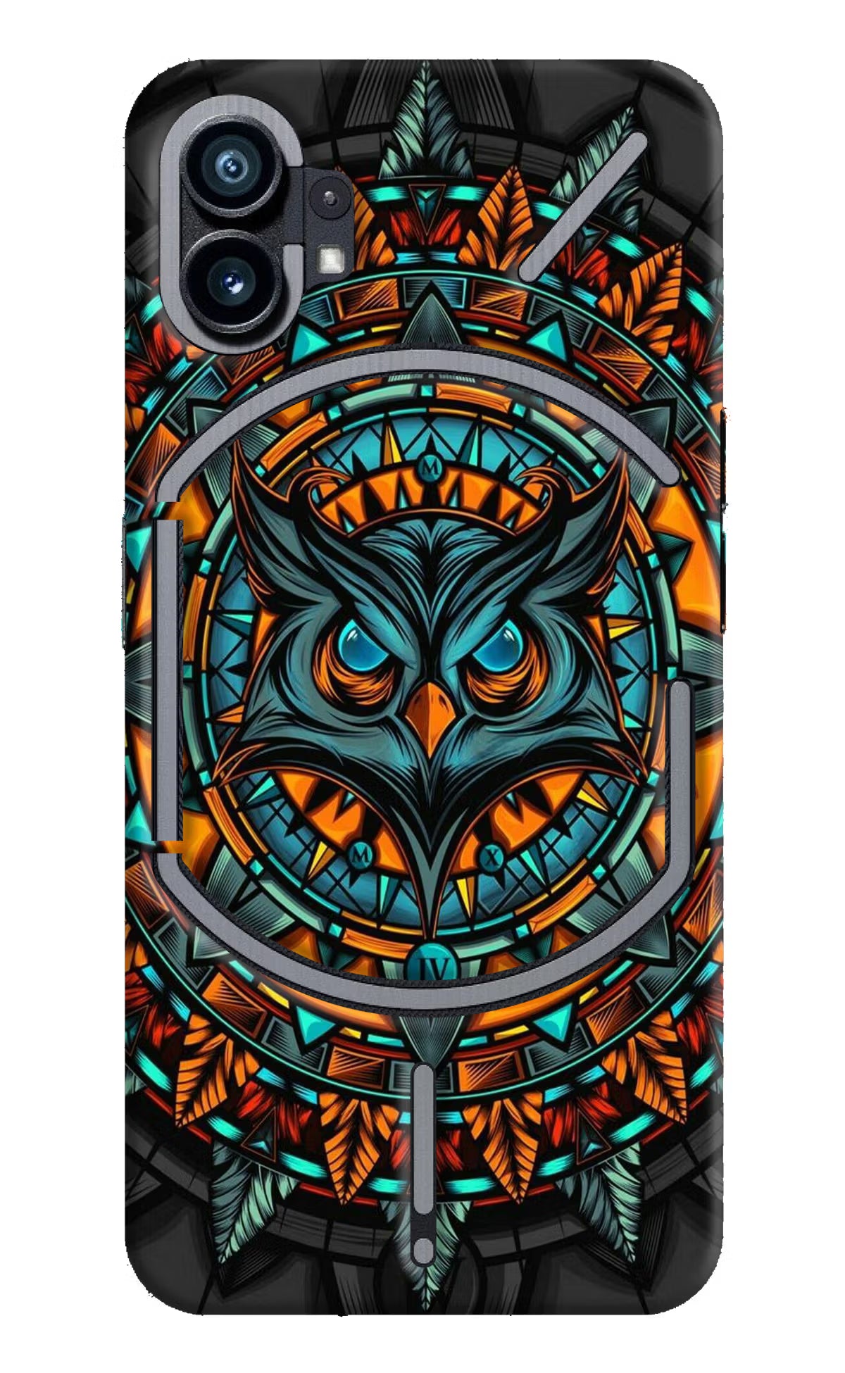 Angry Owl Art Nothing Phone 1 Hard Case Back Cover by Casekaro