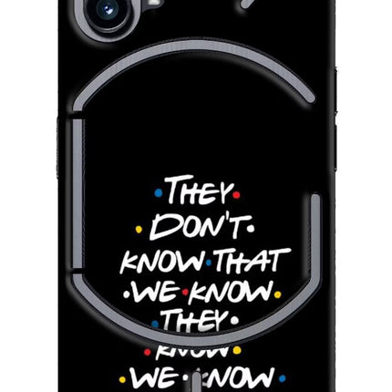 FRIENDS Dialogue Nothing Phone 1 Hard Case Back Cover by Casekaro
