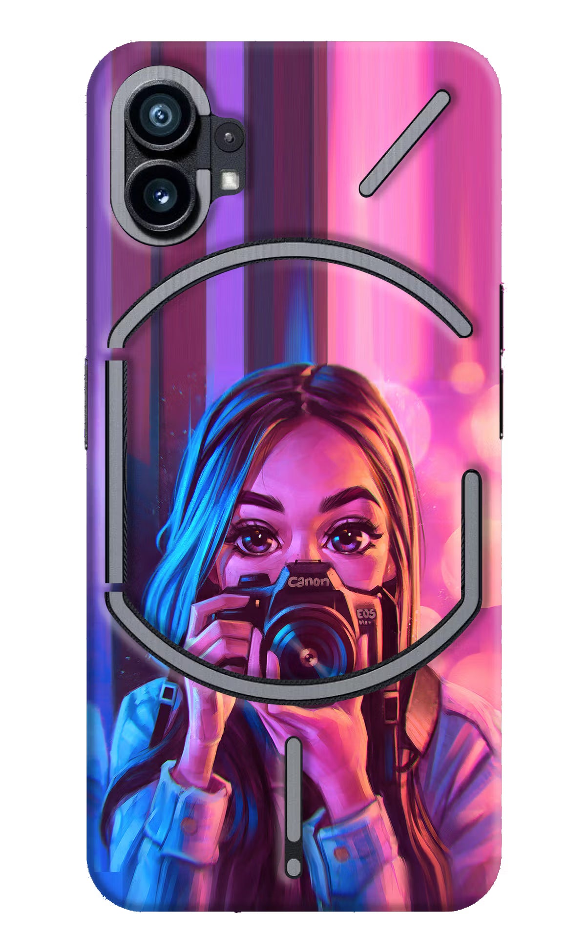 Girl Photographer Nothing Phone 1 Hard Case Back Cover by Casekaro
