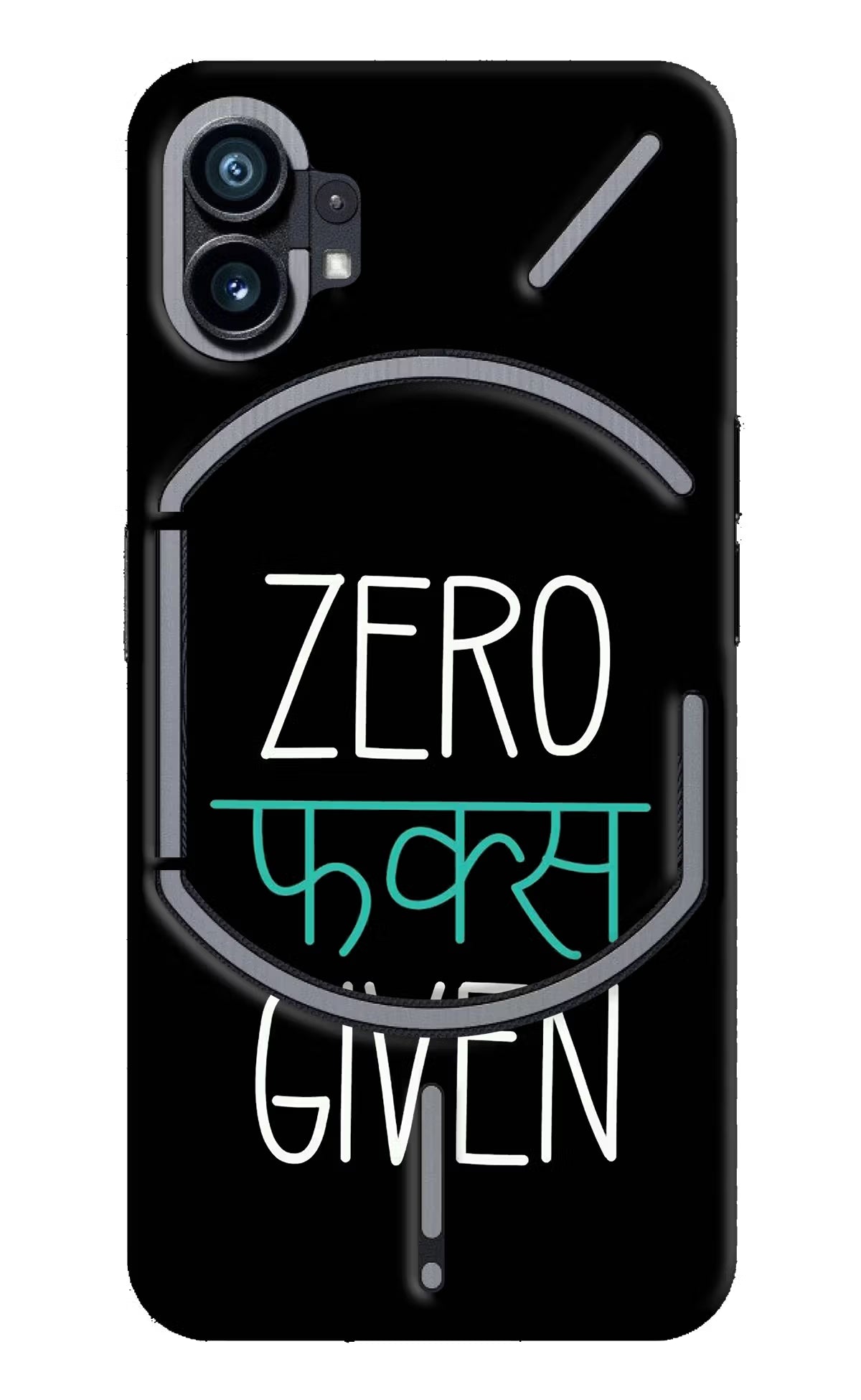 Zero Fucks Given Nothing Phone 1 Hard Case Back Cover by Casekaro