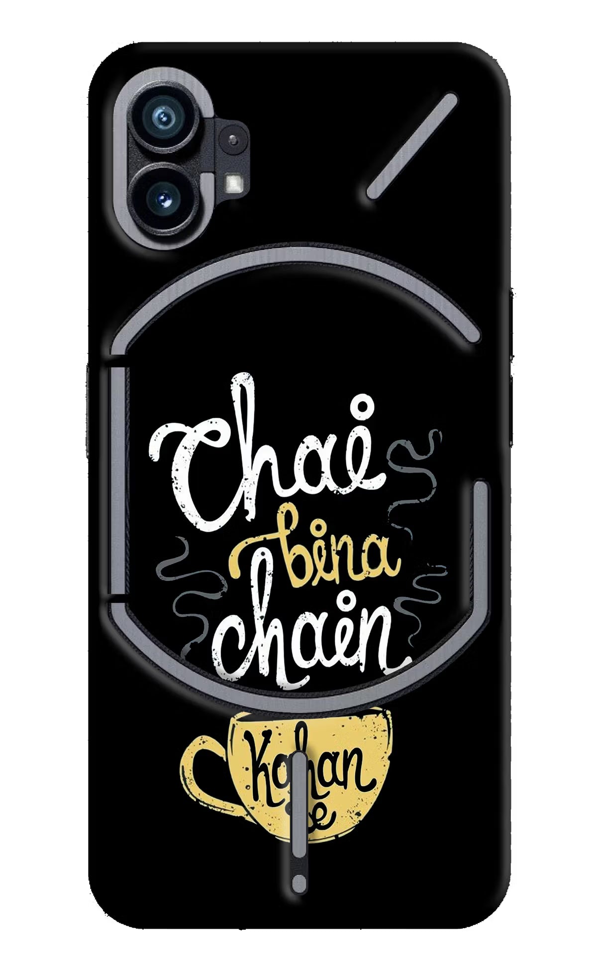 Chai Bina Chain Kaha Re Nothing Phone 1 Hard Case Back Cover by Casekaro