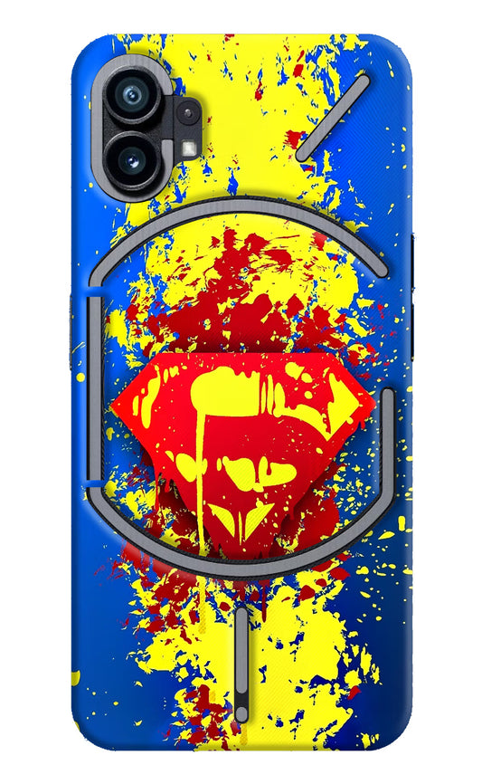 Superman logo Nothing Phone 1 Hard Case Back Cover by Casekaro