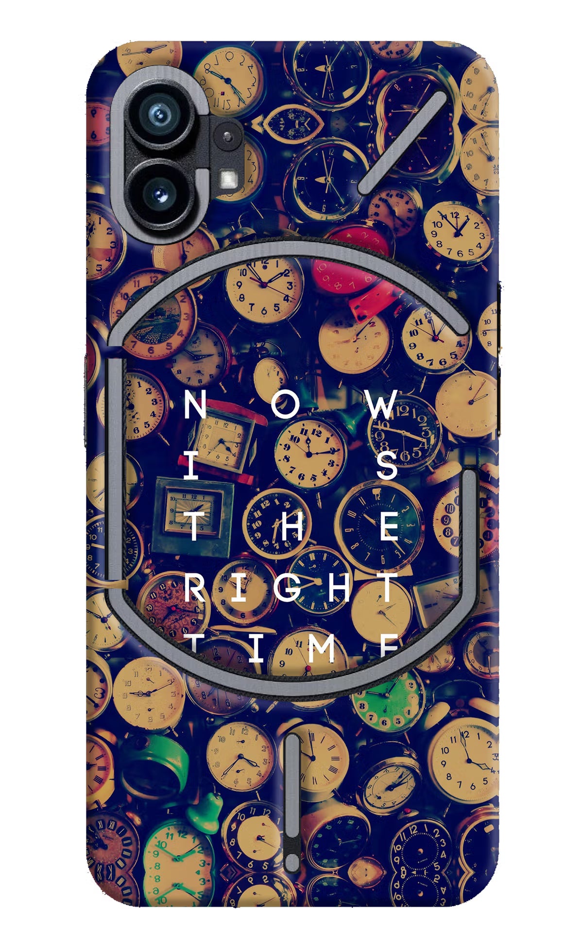Now is the Right Time Quote Nothing Phone 1 Hard Case Back Cover by Casekaro