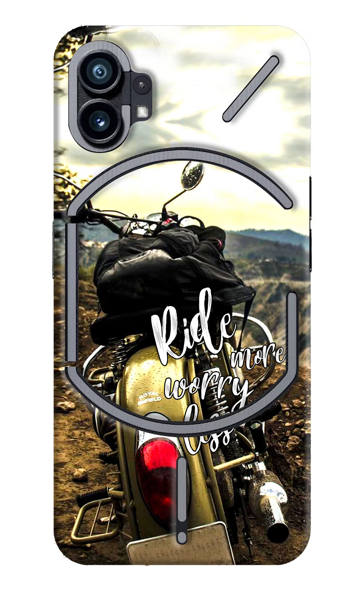 Ride More Worry Less Nothing Phone 1 Hard Case Back Cover by Casekaro