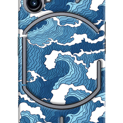 Blue Waves Nothing Phone 1 Hard Case Back Cover by Casekaro