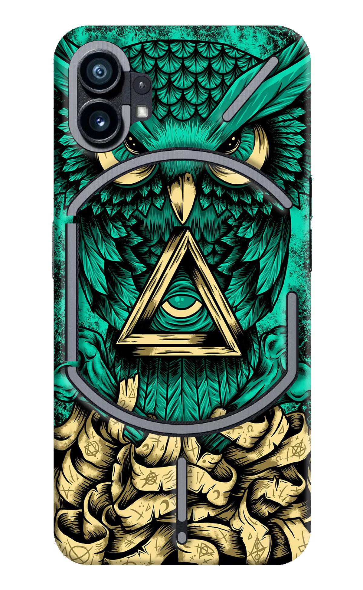 Green Owl Nothing Phone 1 Hard Case Back Cover by Casekaro