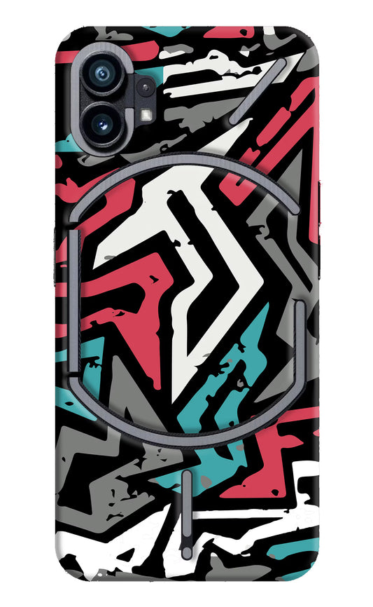 Geometric Graffiti Nothing Phone 1 Hard Case Back Cover by Casekaro