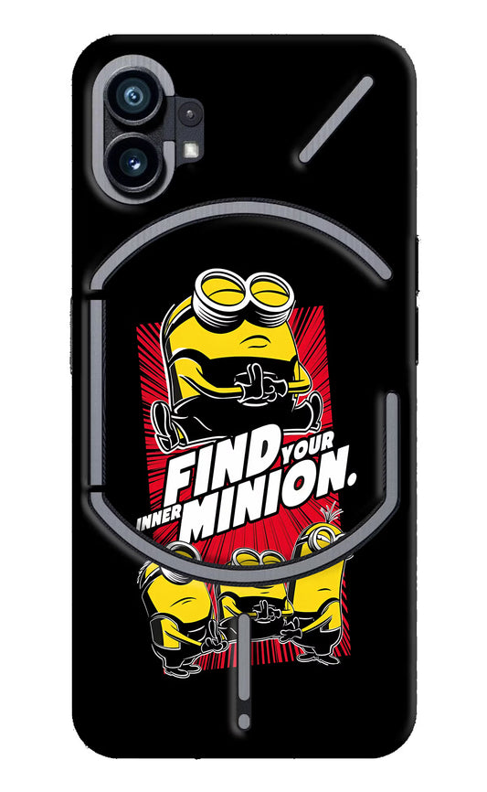 Find your inner Minion Nothing Phone 1 Hard Case Back Cover by Casekaro