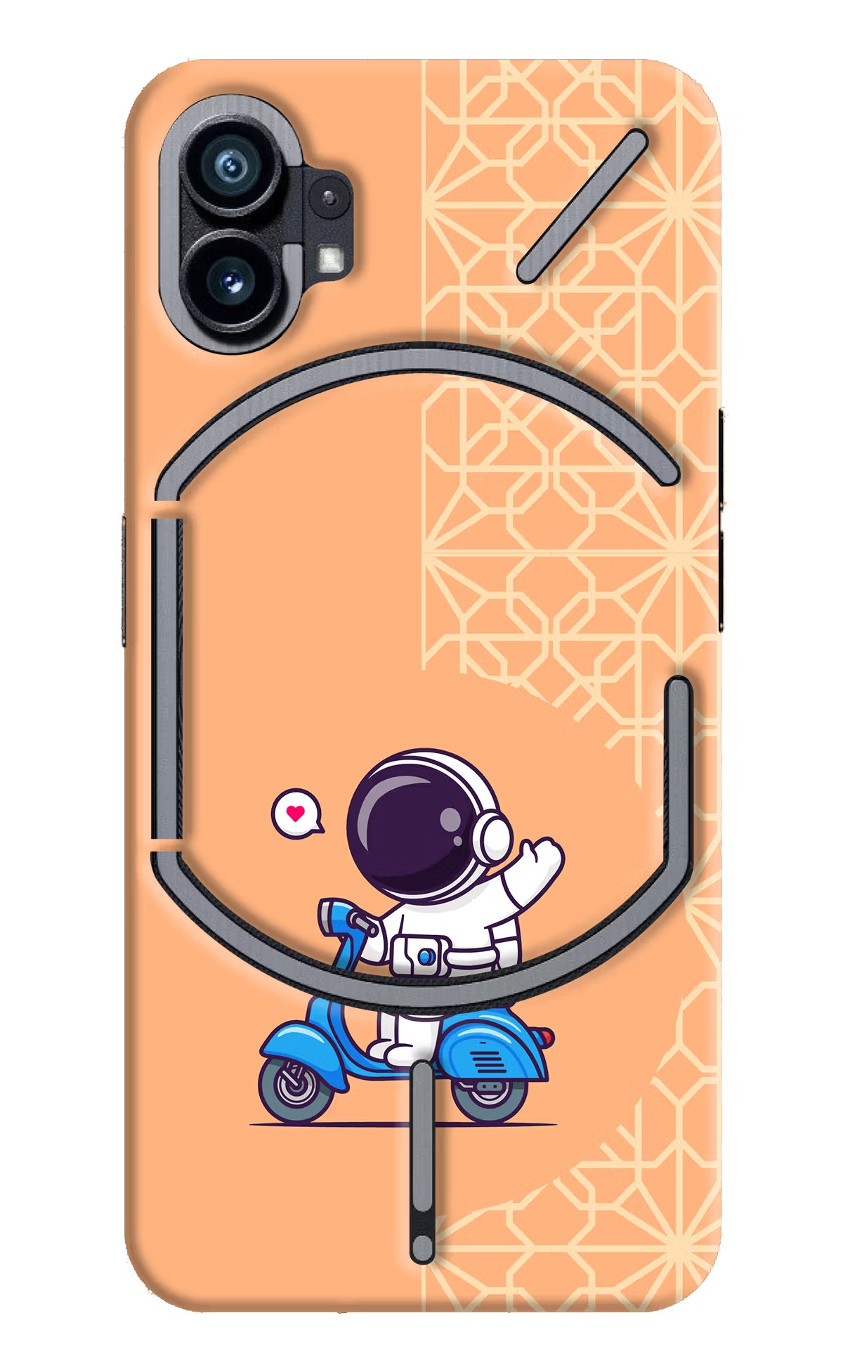 Cute Astronaut Riding Nothing Phone 1 Hard Case Back Cover by Casekaro