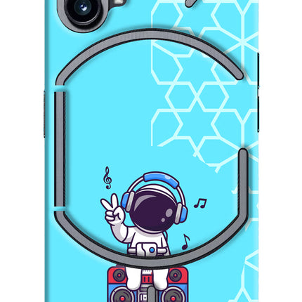 Cute Astronaut Chilling Nothing Phone 1 Hard Case Back Cover by Casekaro