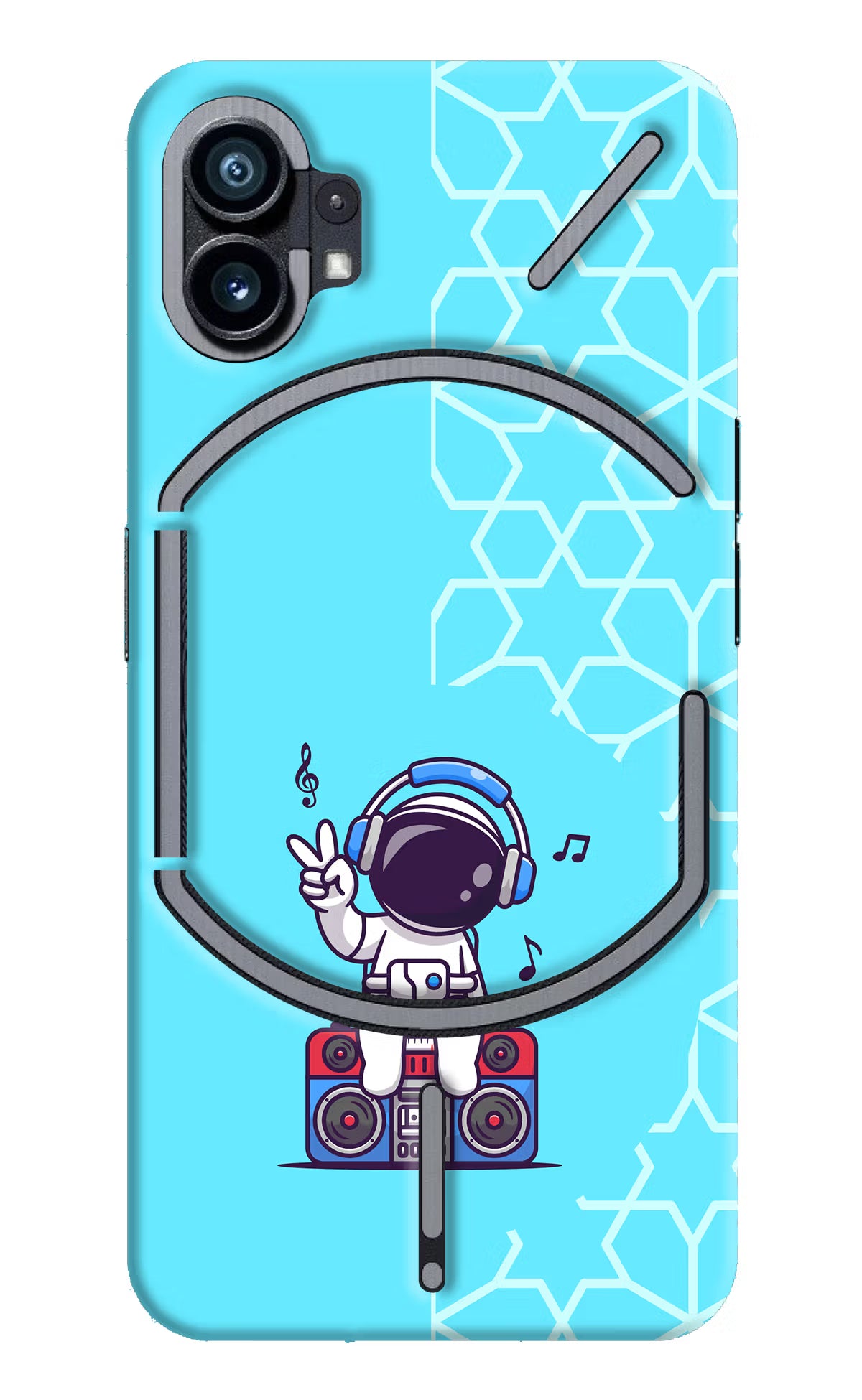Cute Astronaut Chilling Nothing Phone 1 Hard Case Back Cover by Casekaro