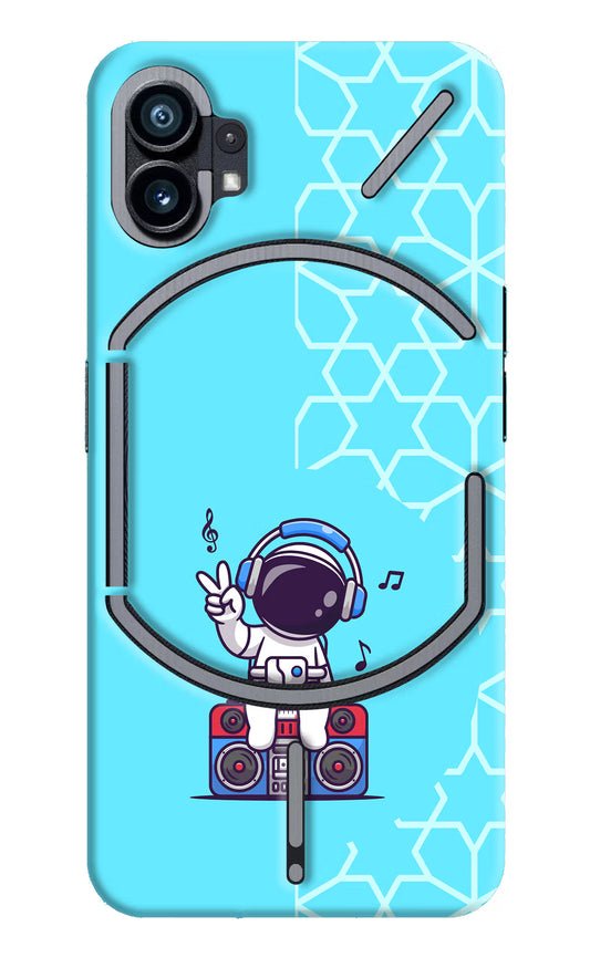 Cute Astronaut Chilling Nothing Phone 1 Hard Case Back Cover by Casekaro