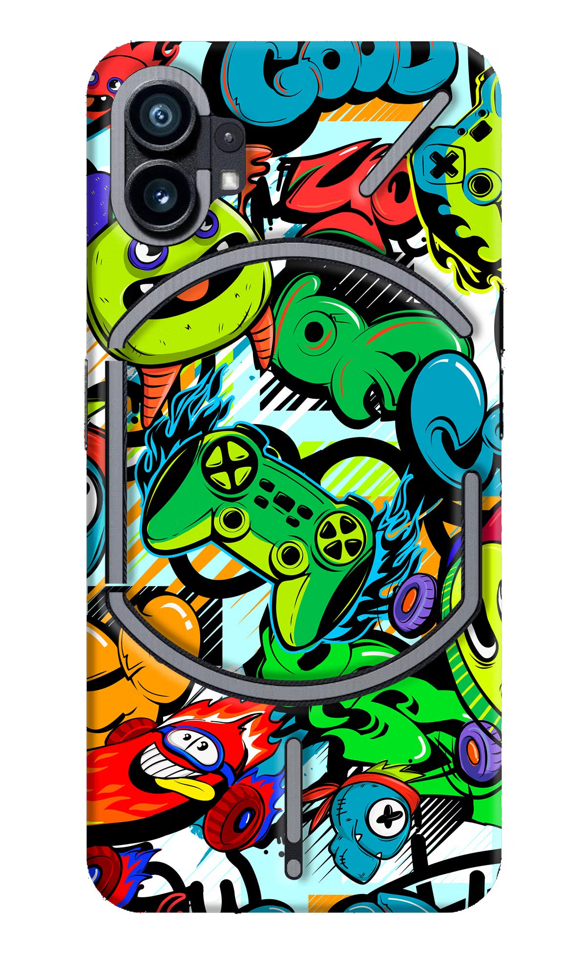 Game Doodle Nothing Phone 1 Hard Case Back Cover by Casekaro