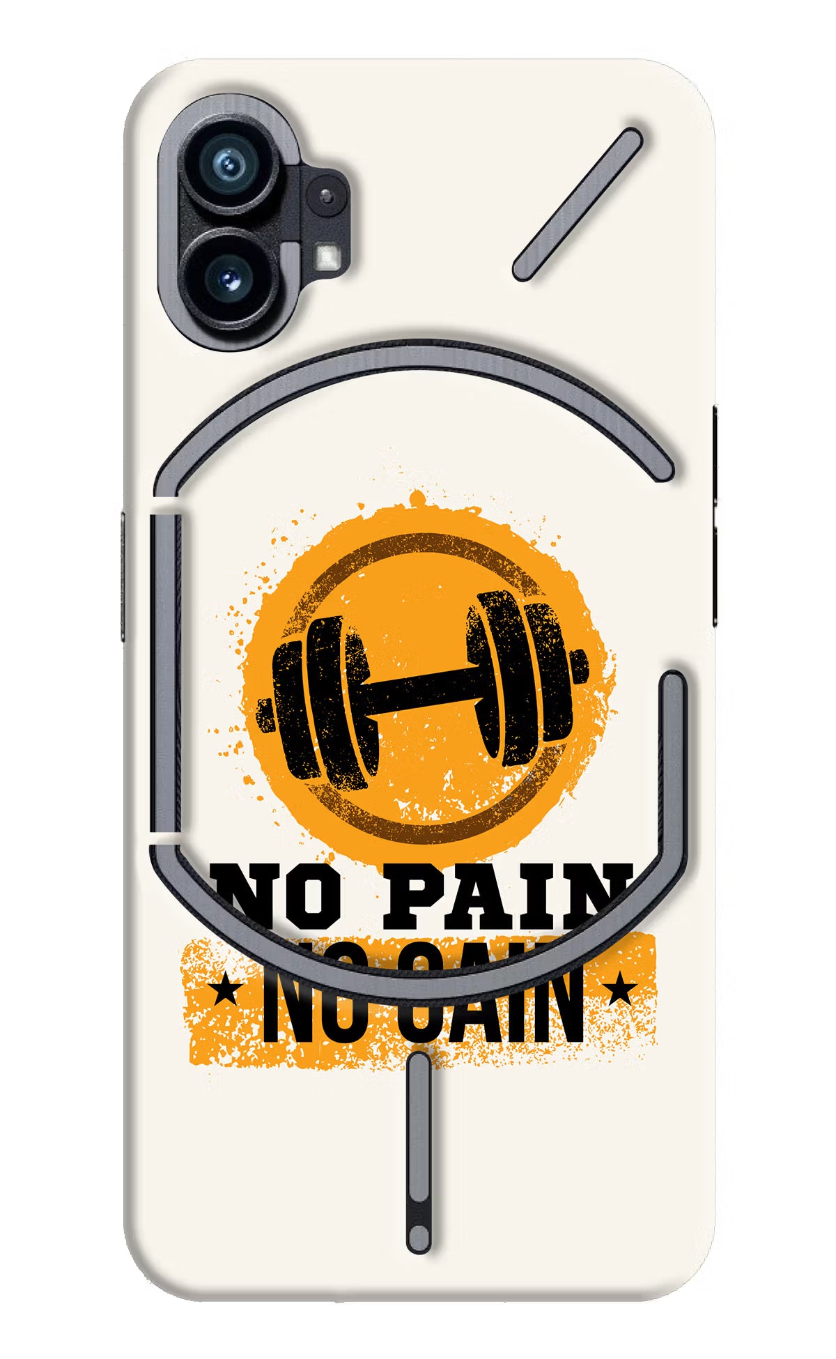 No Pain No Gain Nothing Phone 1 Hard Case Back Cover by Casekaro