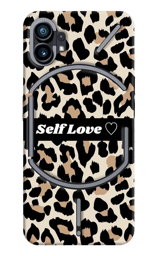 Leopard Print Self Love Nothing Phone 1 Back Cover