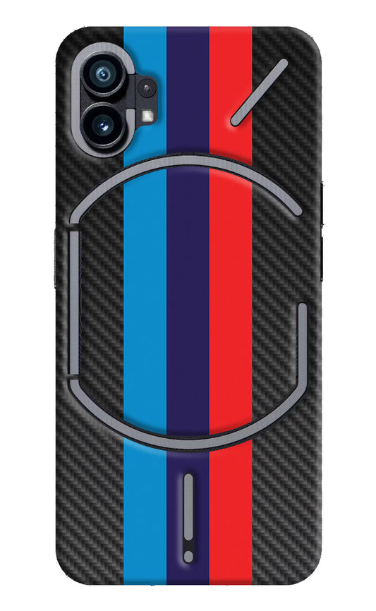 BMW Stripes Pattern Nothing Phone 1 Hard Case Back Cover by Casekaro