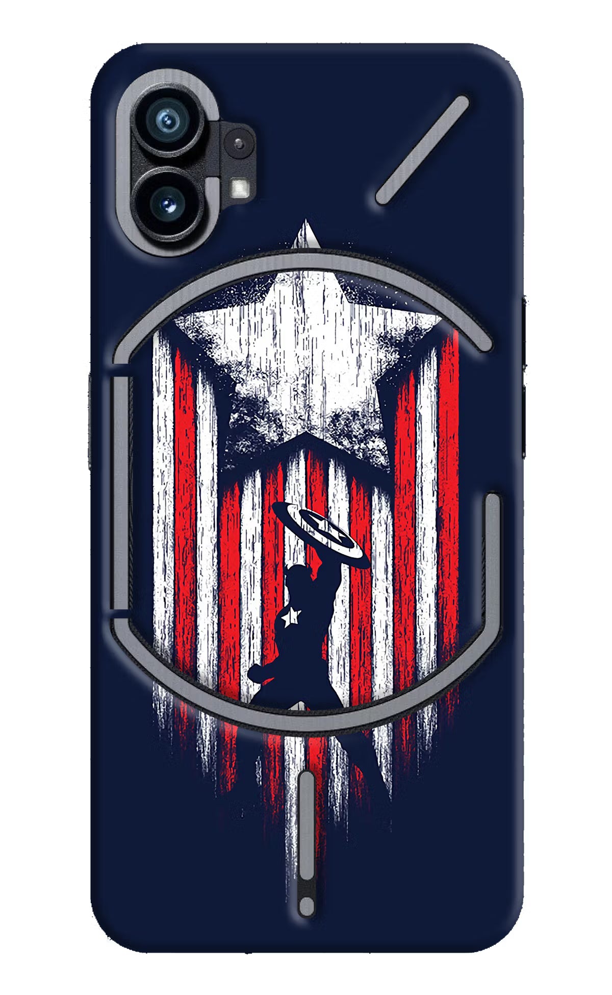 Captain America Marvel Art Nothing Phone 1 Hard Case Back Cover by Casekaro