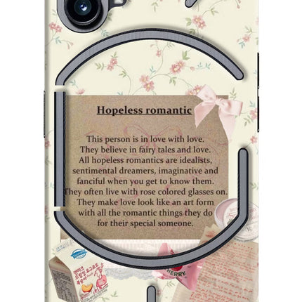 Hopeless Romantic Nothing Phone 1 Hard Case Back Cover by Casekaro