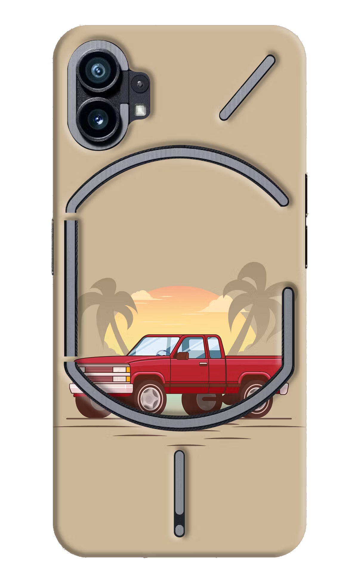 Desert Classic Drive Nothing Phone 1 Hard Case Back Cover by Casekaro