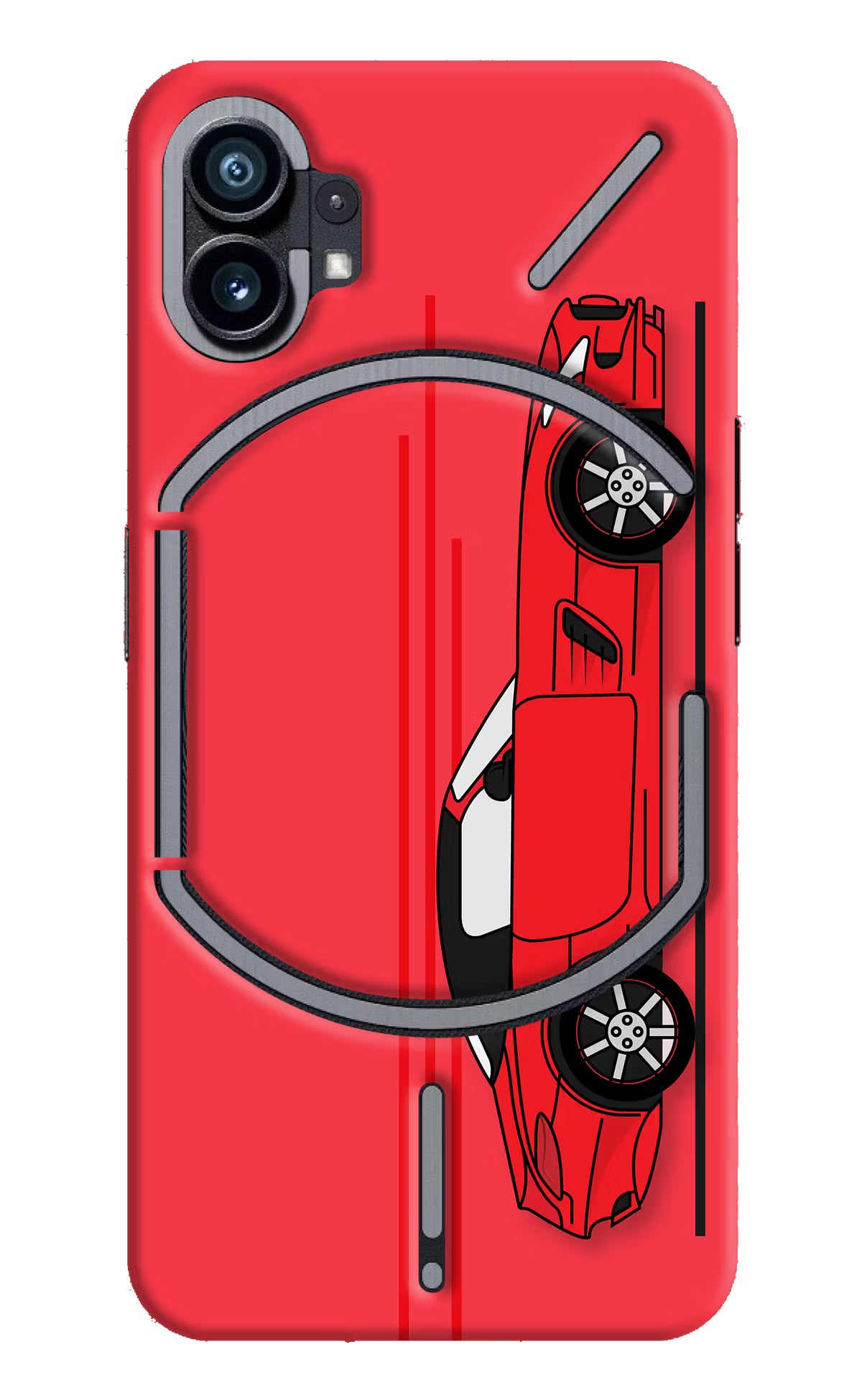 Red Velocity Nothing Phone 1 Hard Case Back Cover by Casekaro