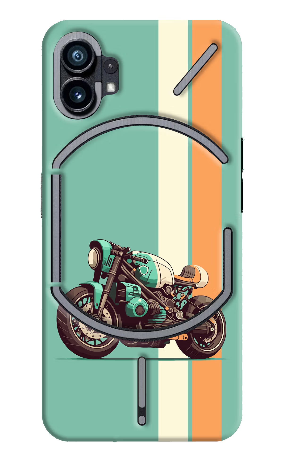 Striped Moto Drift Nothing Phone 1 Hard Case Back Cover by Casekaro